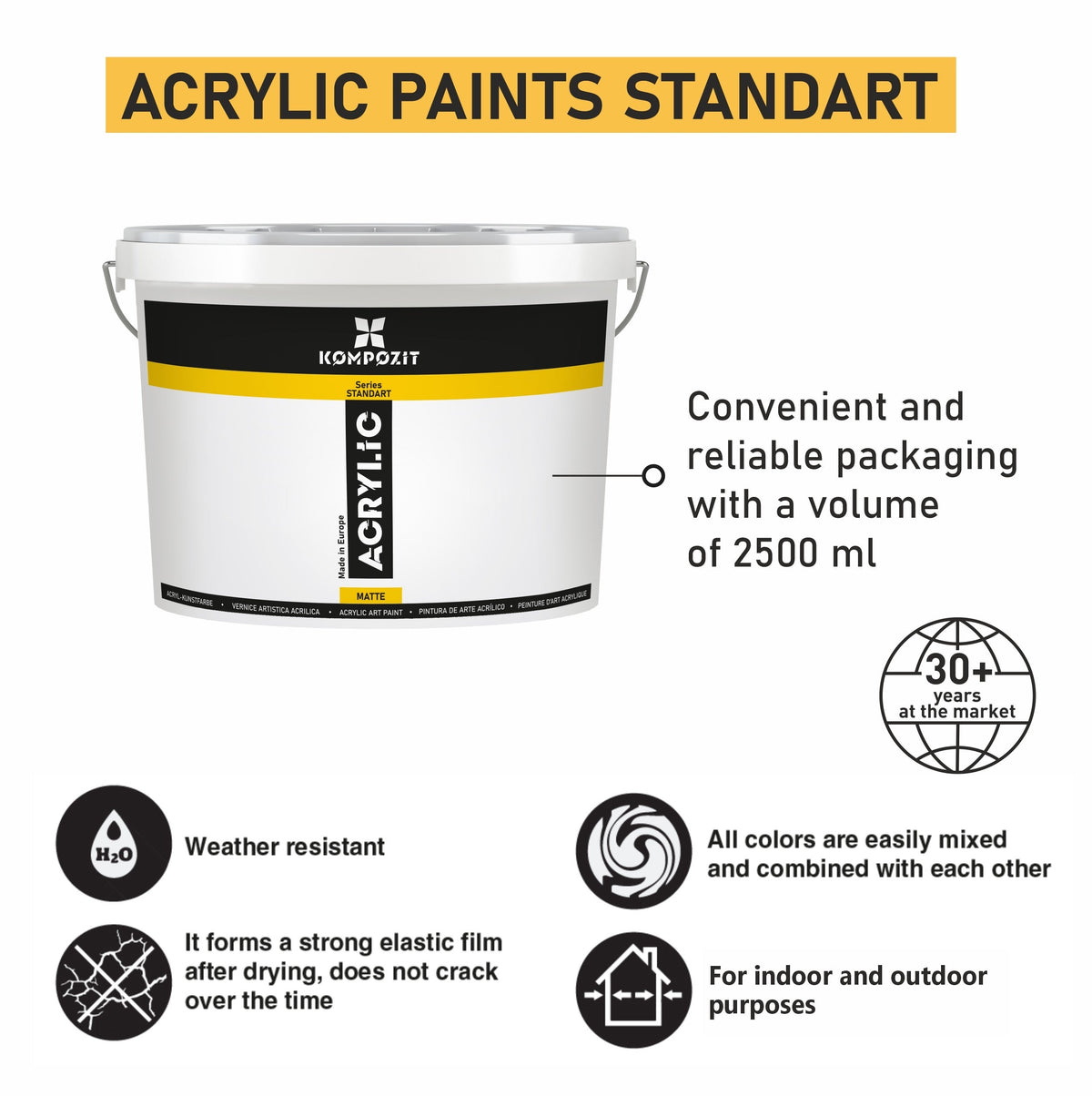 Kompozit STANDART Acrylic Paint 2500 ml