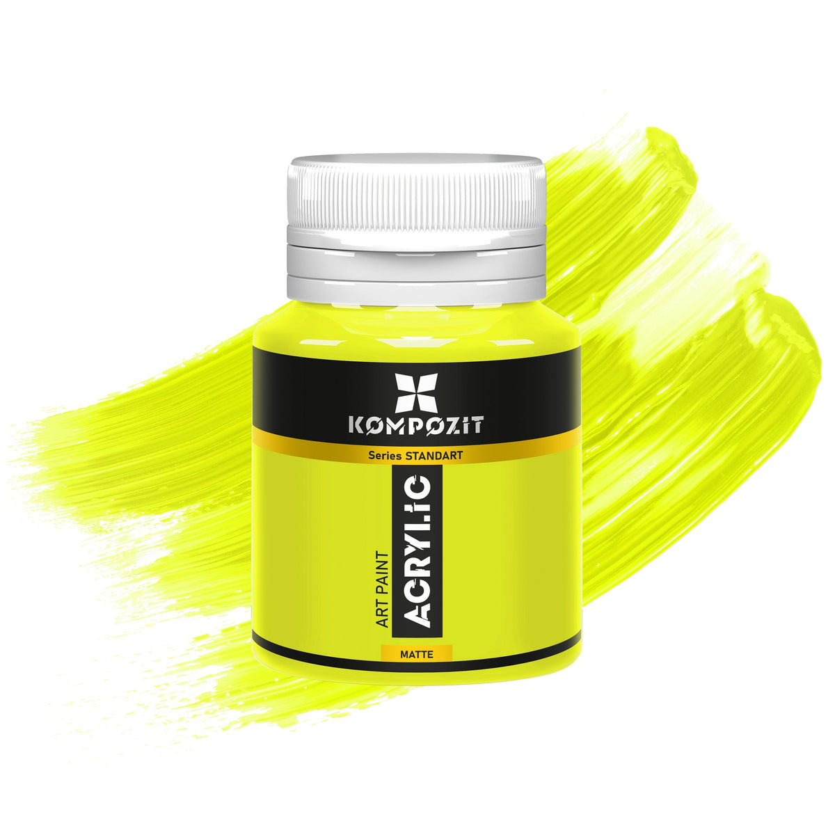 Kompozit STANDART Fluorescent Acrylic Paint, 20 ml – 111 Fluorescent Lime Green