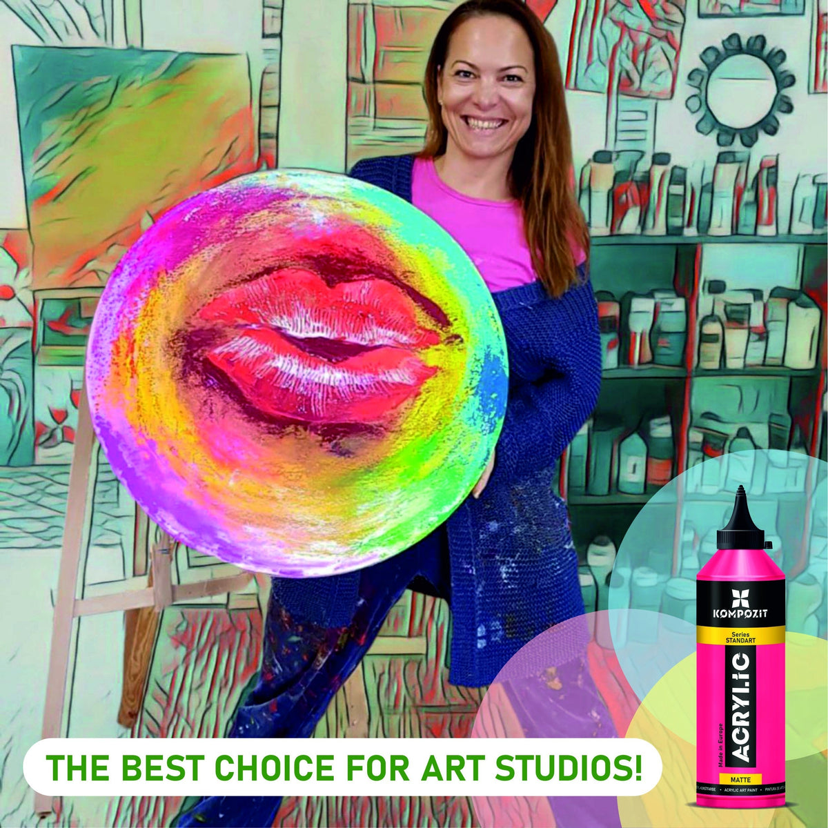Kompozit STANDART Fluorescent Acrylic Paint 500 ml