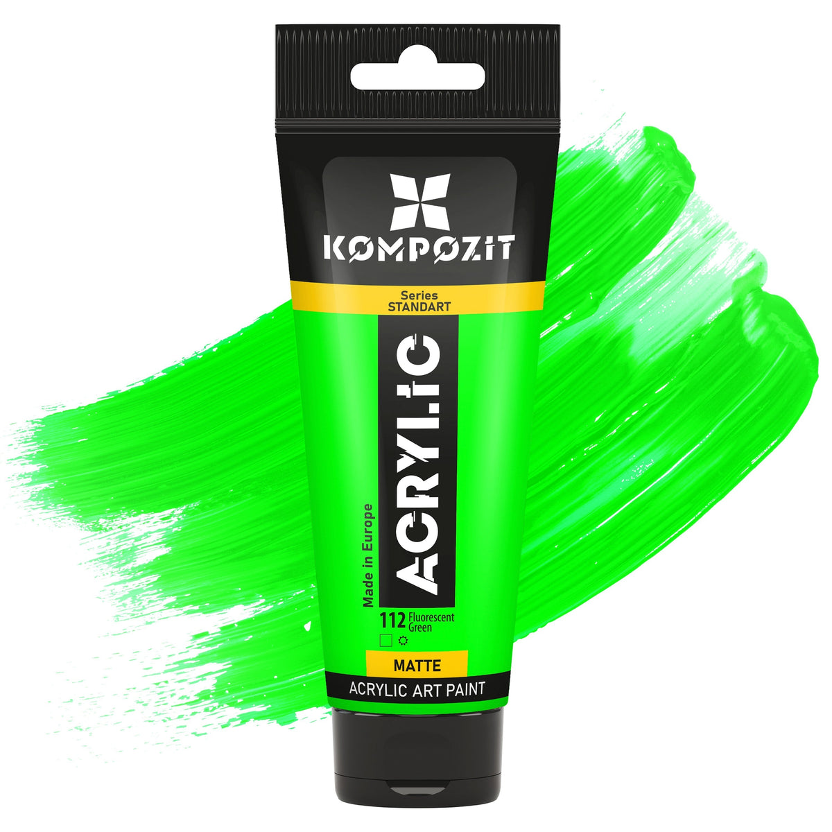 Kompozit STANDART Fluorescent Acrylic Paint, 75 ml – 112 Fluorescent Green