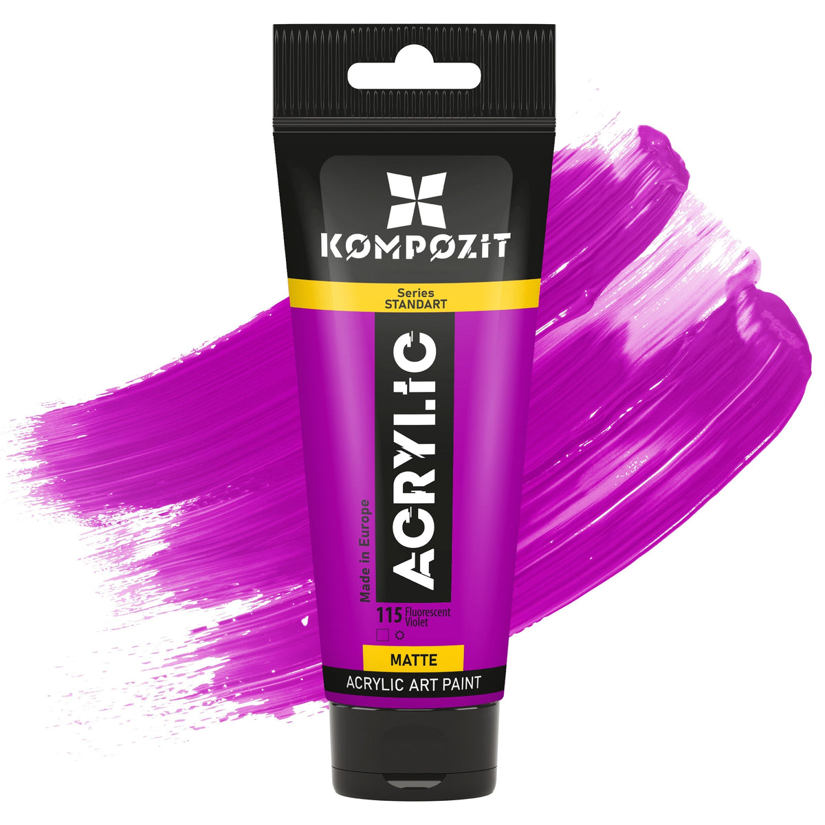 Kompozit STANDART Fluorescent Acrylic Paint, 75 ml – 115 Fluorescent Purple