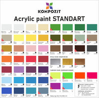 Metallic Acrylic Paint STANDART Kompozit, 500 ml