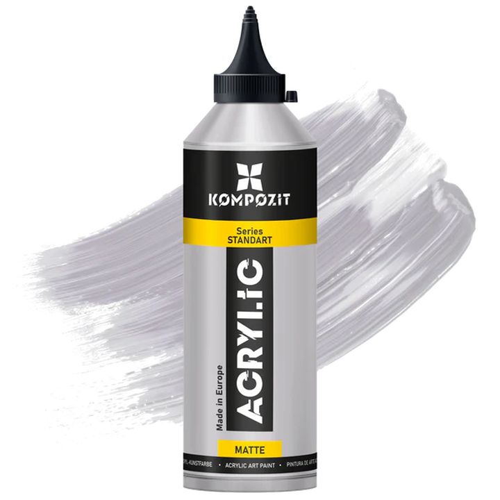 Metallic Acrylic Paint STANDART Kompozit, 500 ml, 91 Silver