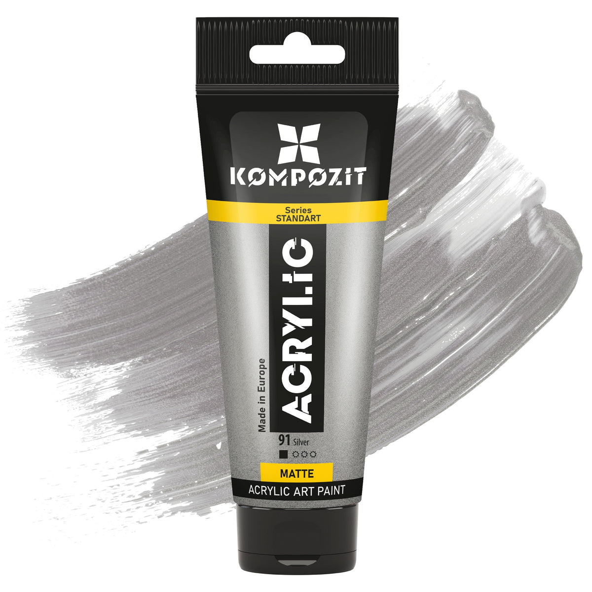 Kompozit STANDART Metallic Acrylic Paint 75 ml – 91 Silver