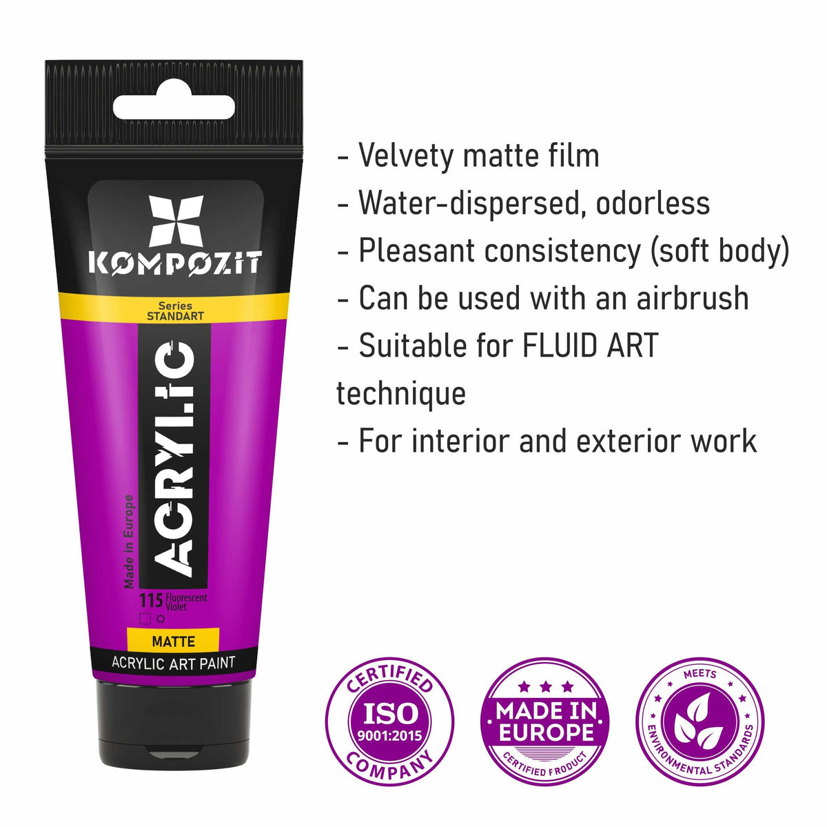 Kompozit STANDART Metallic Acrylic Paint 75 ml