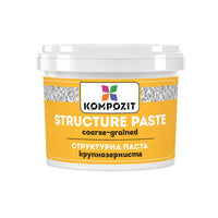 White coarse-grain texture paste by Kompozit