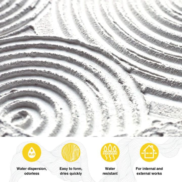 White coarse-grain texture paste by Kompozit | various volumes — image 1