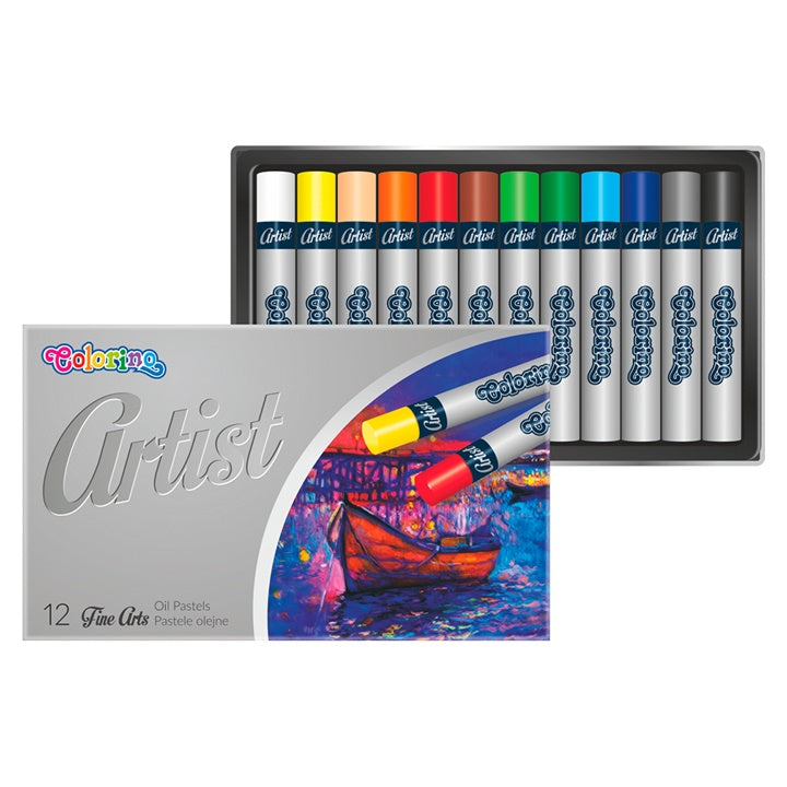 Кръгли маслени пастели за художници Colorino, опаковка от 12 — изображение 1