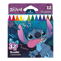 Кръгли восъчни пастели Disney Stitch, 12 броя — изображение 1