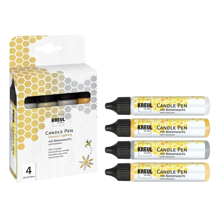 KREUL Candle Pens, Glamour Set of 4 x 29 ml — image 3