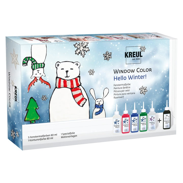 KREUL Hello Winter Glass Paint Set, image 1