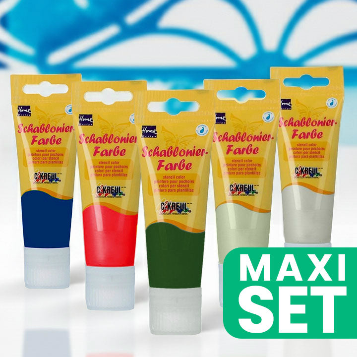 KREUL Set of 5 Stencil Paints - Cool Shades - image 1