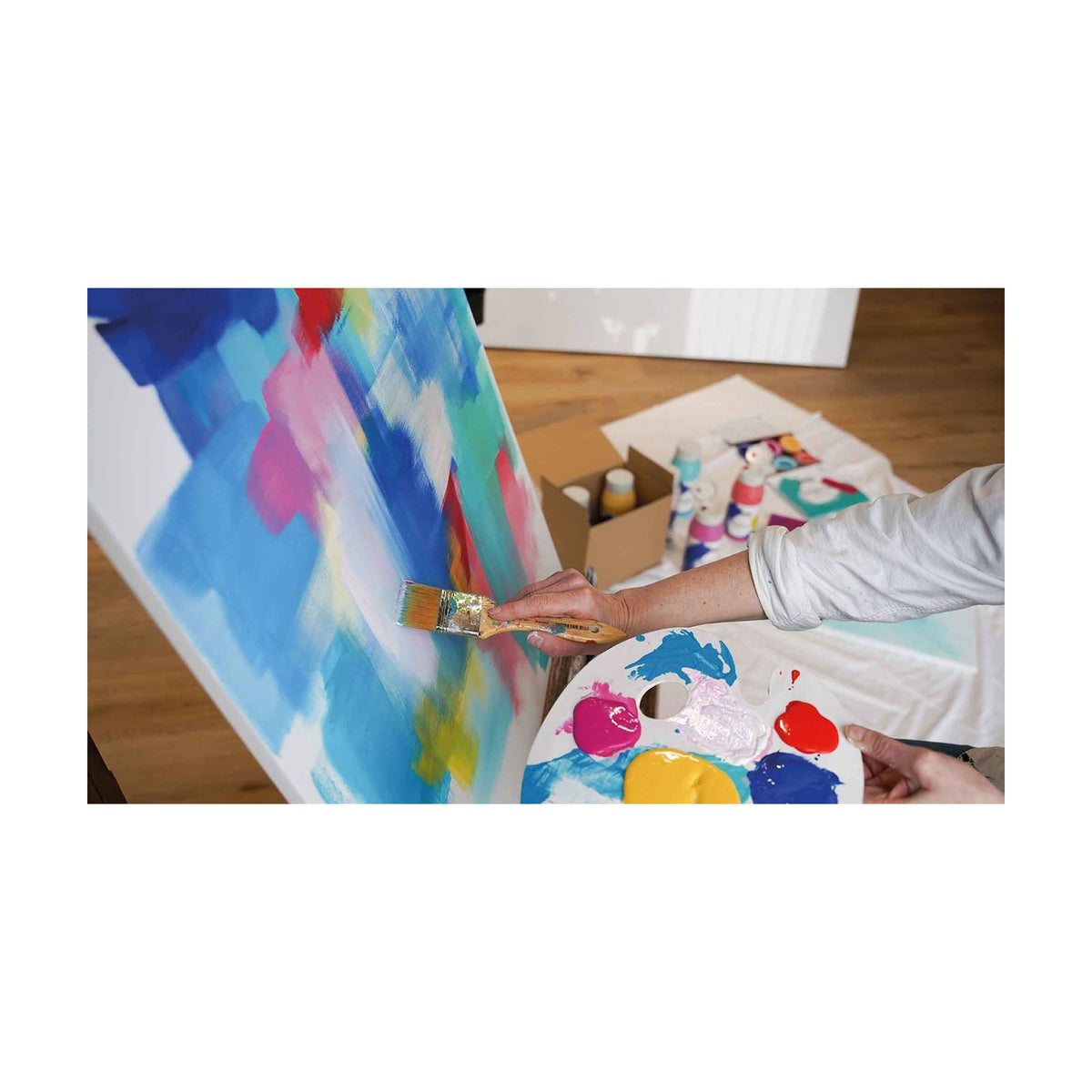 KREUL Triton Modern Mix Colors Acrylic Paint Set, 6 x 750 ml — image 2