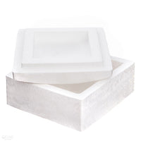 Кутия от стиропор - квадратна 13.5 x 13.5 см — изображение 1