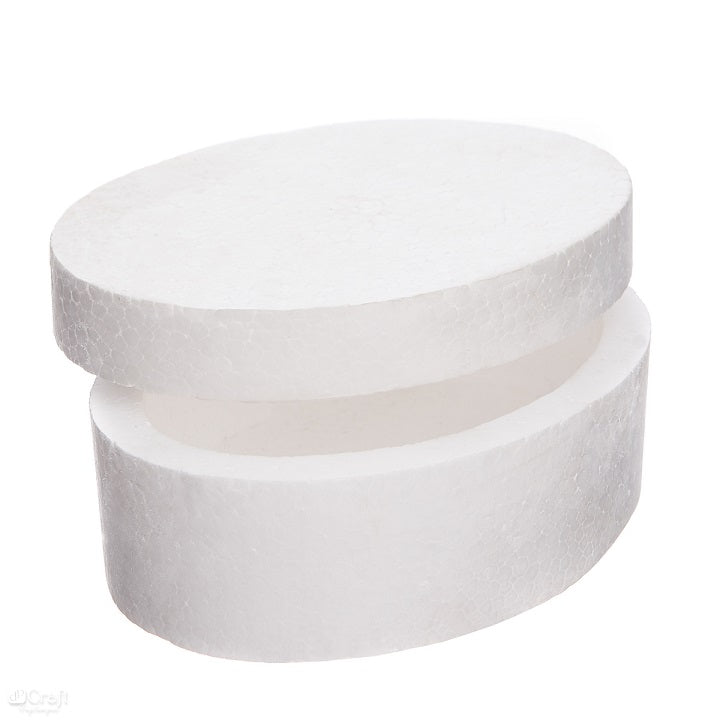 Кутия от стиропор - овална 15 x 11 см — изображение 1