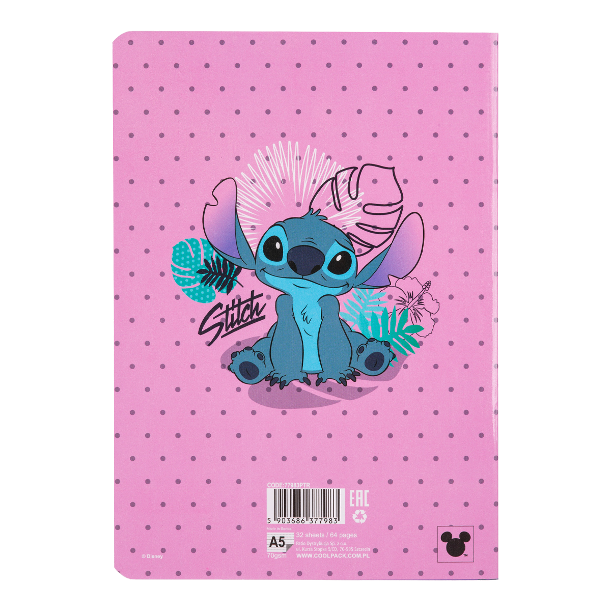 Lined Notebook Colorino Stitch 3, A5 | 32 Sheets