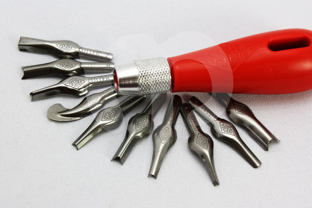Lino Cutter with 10 Attachments