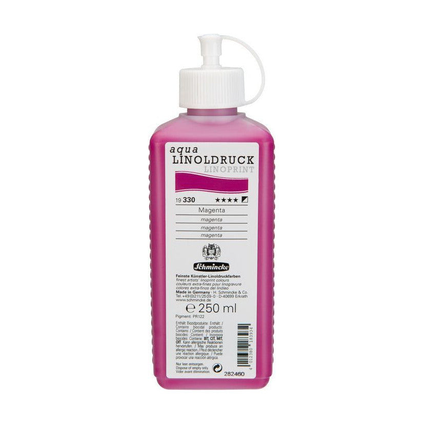 Linoprint ink Schmincke aqua-LINOPRINT 250 ml – 330 Magenta
