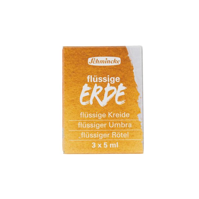 Liquid Earth Paint Set Schmincke Trio 3 x 5 ml