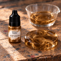 Liquid Metallic Resin Pigment 5 ml – Dark Gold (Deep Golden)