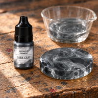 Liquid Metallic Resin Pigment 5 ml – Dark Gray (Dark Gray)