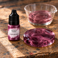 Liquid Metallic Resin Pigment 5 ml – Purplish Red (Purplish Red)