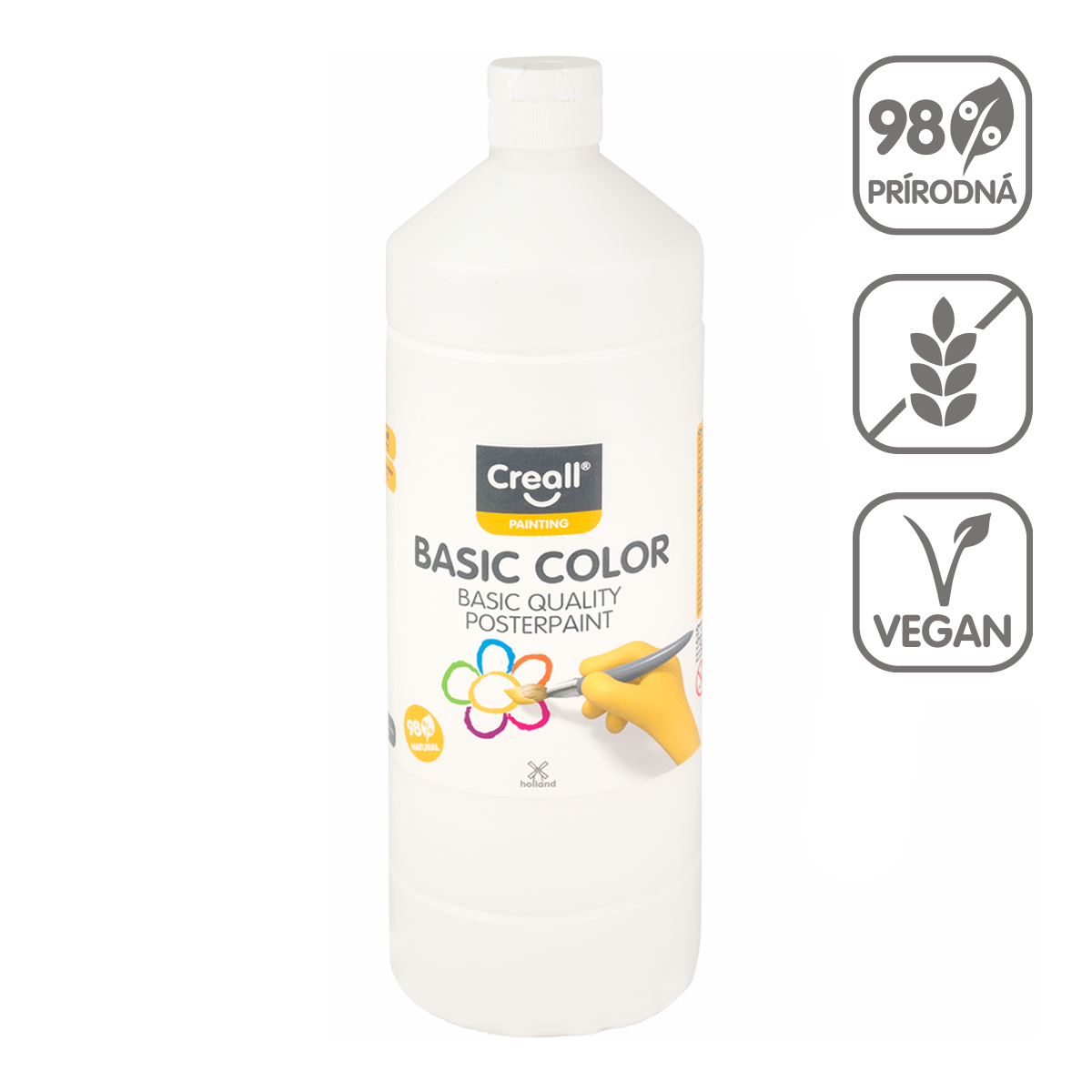 Liquid tempera Creall 1 000 ml – white