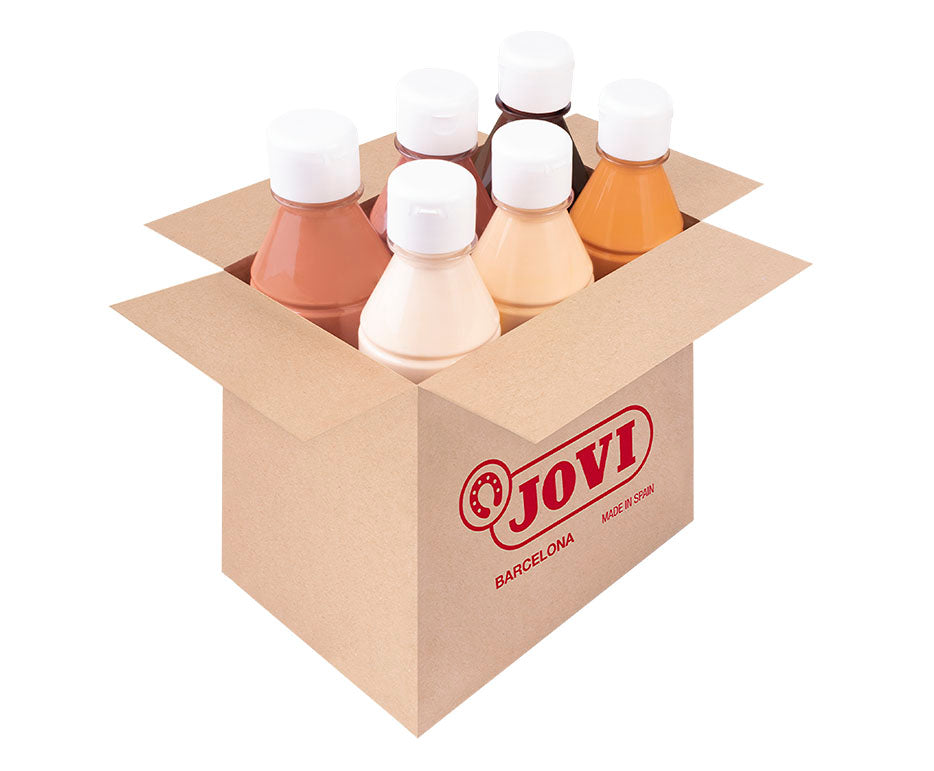 Liquid tempera paint JOVI Premium 6 x 250 ml skin tones