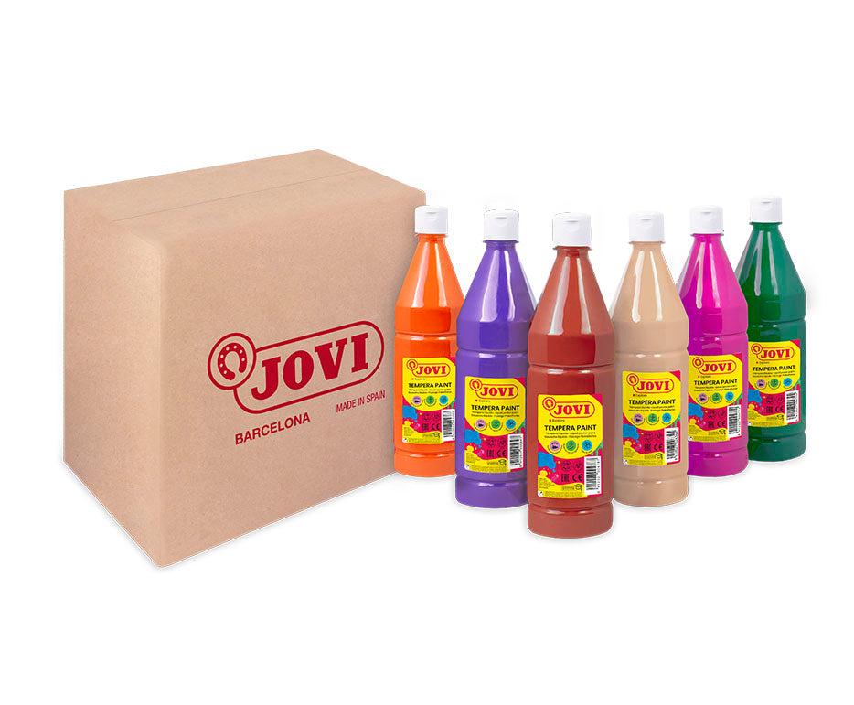 Liquid Tempera Paint Set JOVI Premium 6 x 1000 ml – Variant B