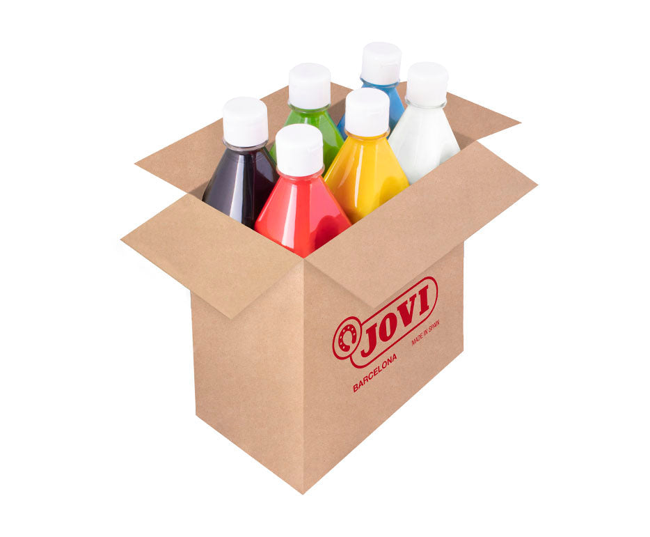 Liquid Tempera Paint Set JOVI Premium 6 x 500 ml