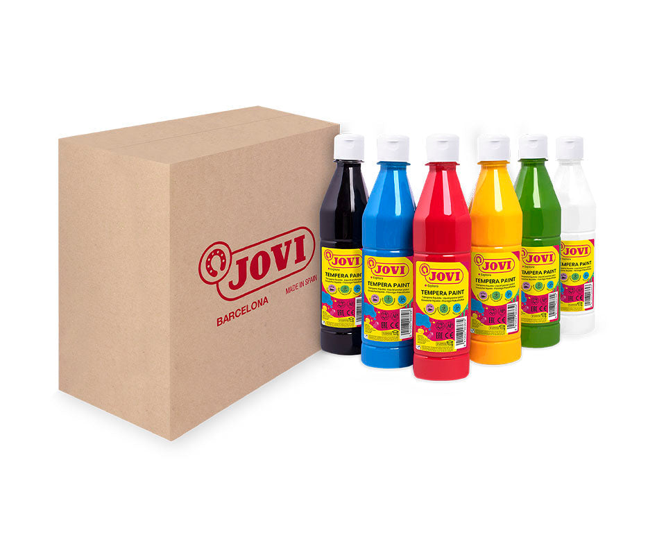 Liquid Tempera Paint Set JOVI Premium 6 x 500 ml