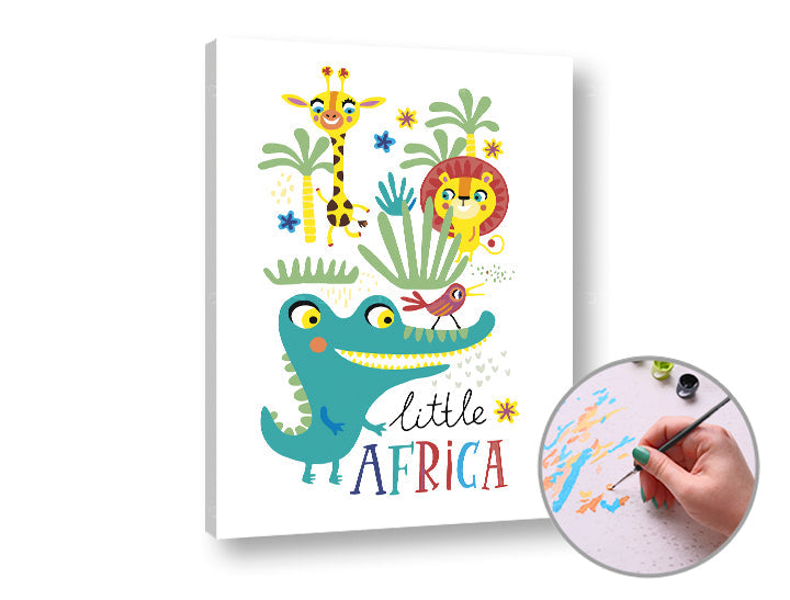 LITTLE AFRICA Paint by Numbers | Low Difficulty — image 2