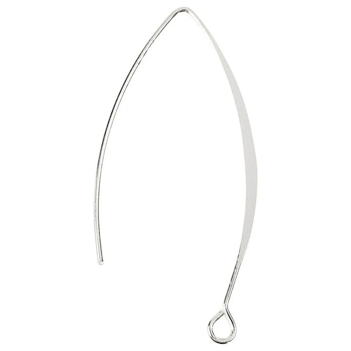 Long Earring Hooks, Silver