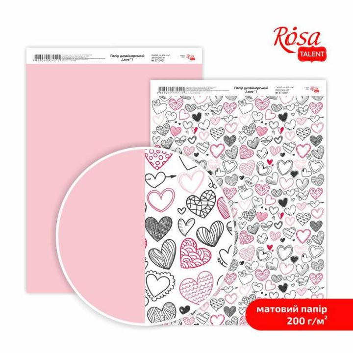 Love Scrapbooking Paper A4 – No. 1