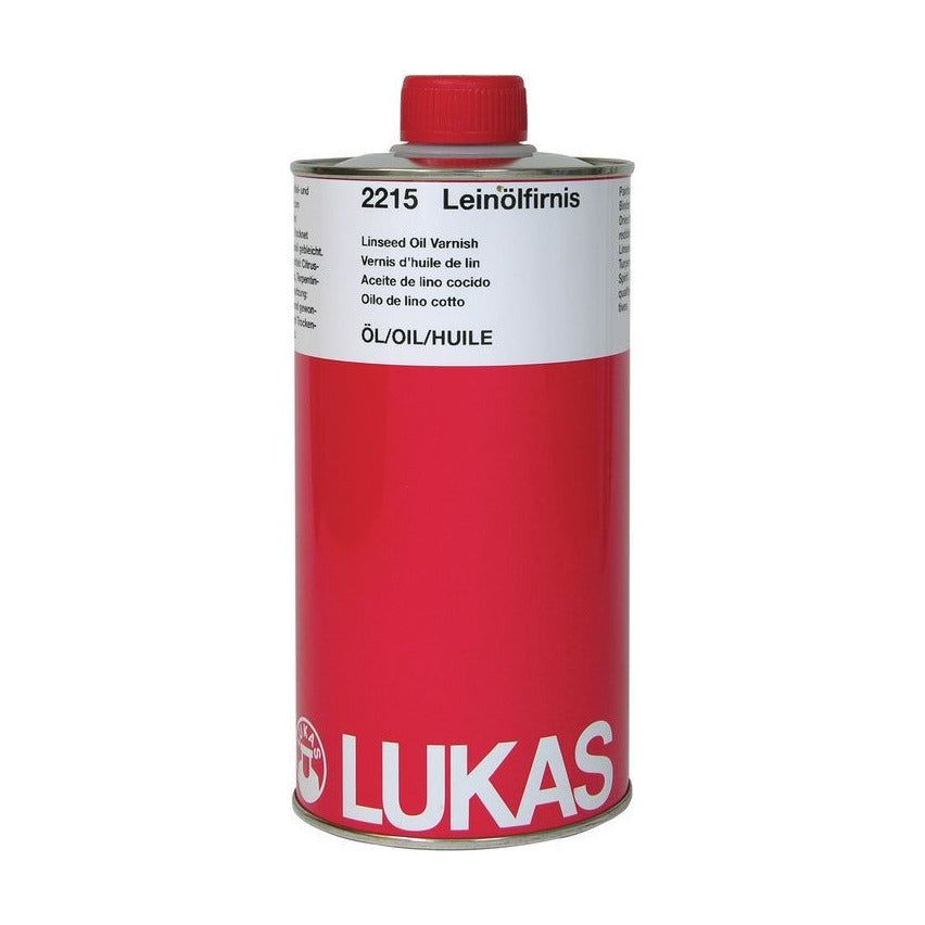 LUKAS Linseed Oil with Siccative for Oil Paints 1000 ml