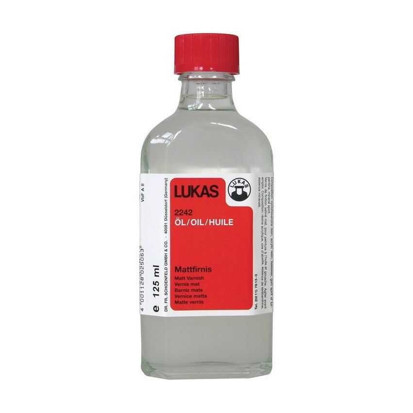 LUKAS Matte Final Varnish for Oil Paints – 125 ml