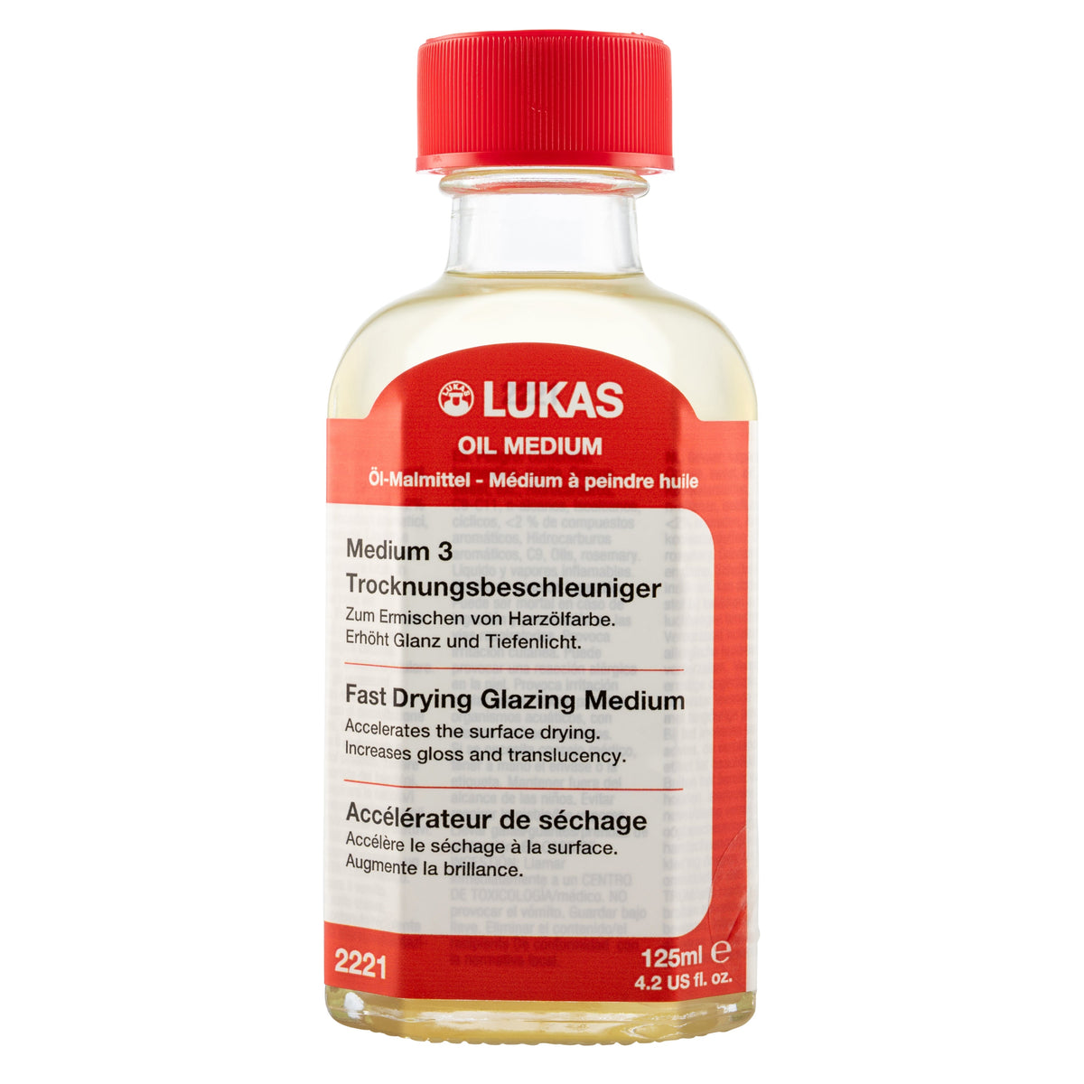 LUKAS Medium 3 Fast-Drying Gloss Oil Medium 125 ml