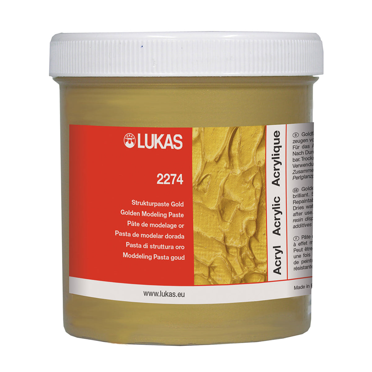 LUKAS Metallic Texture Paste 250 ml – golden