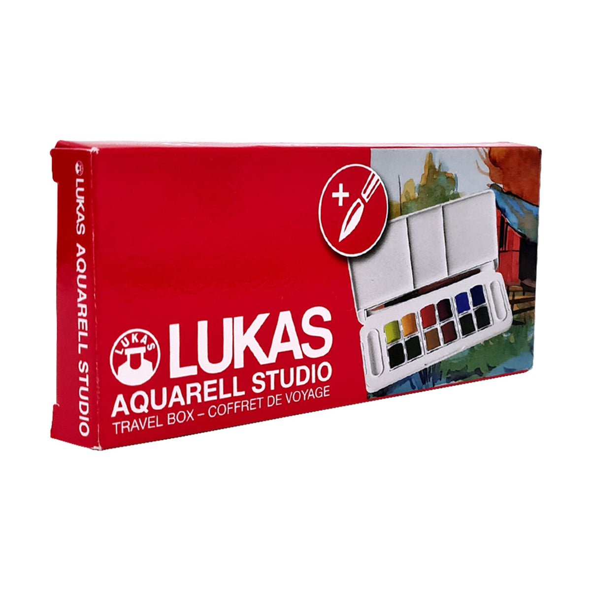 LUKAS Studio Watercolor Set in Plastic Box, 13-Piece
