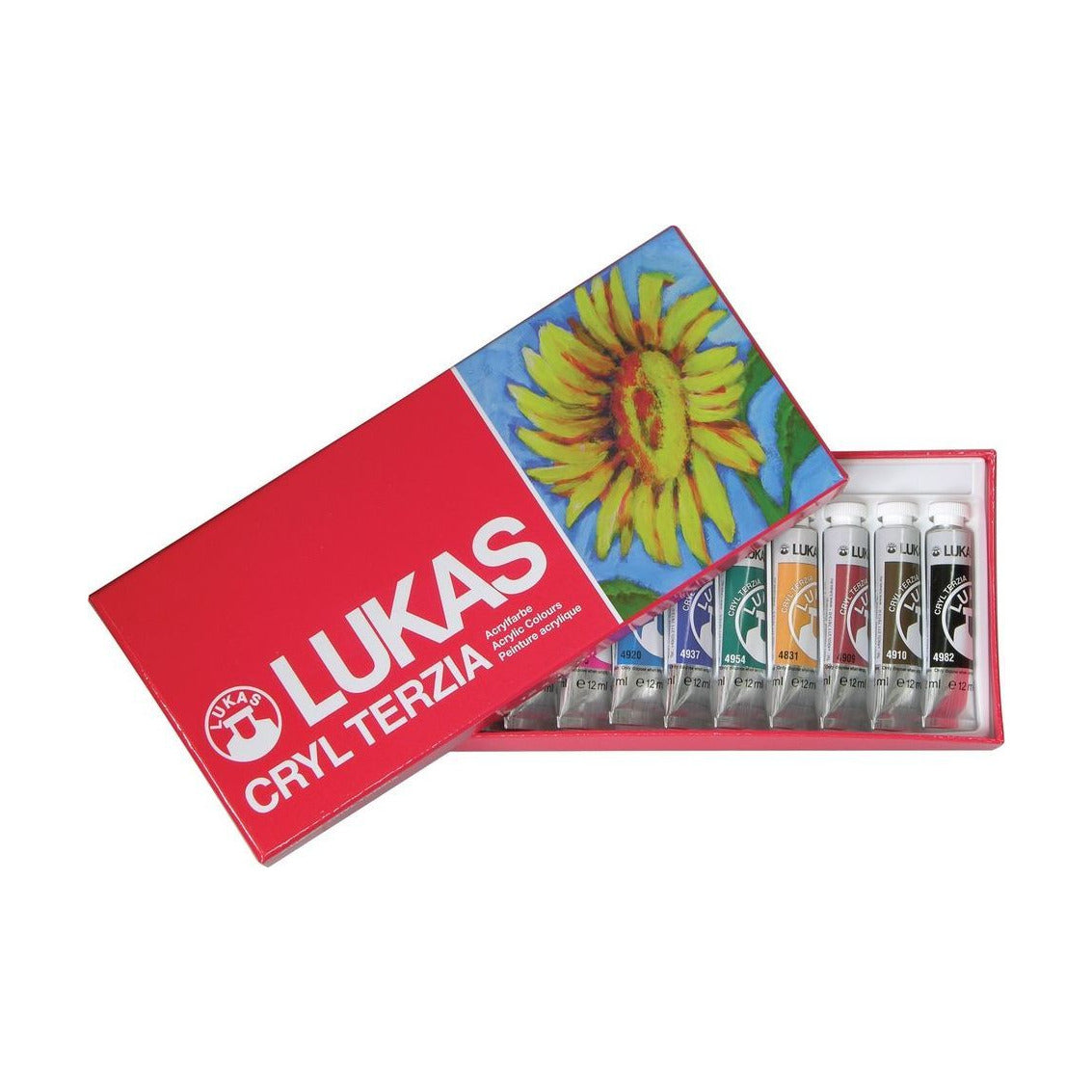 LUKAS Terzia Set of 12 Acrylic Paints, 12 x 12 ml