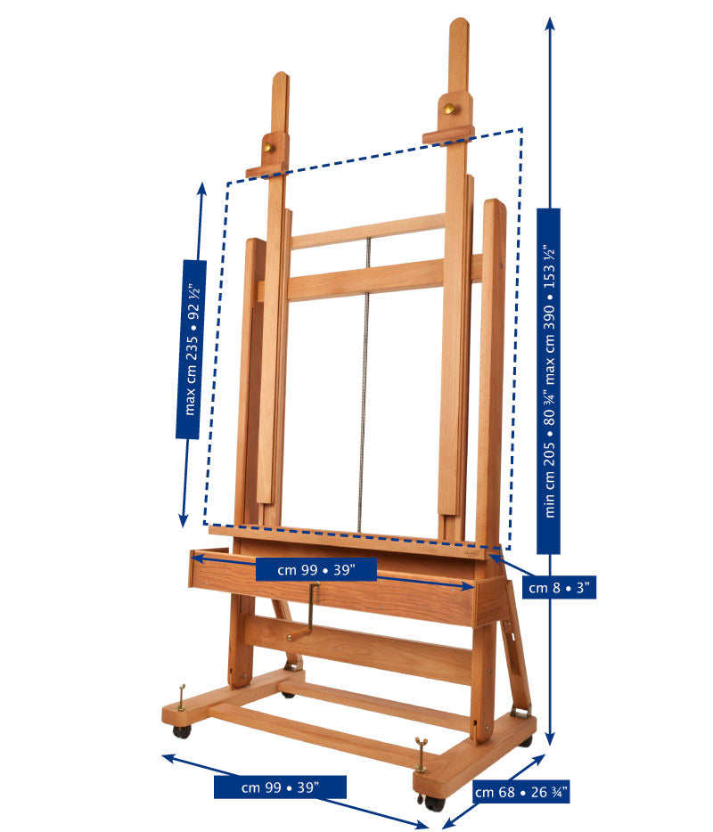 MABEF Double Master Studio Easel H-Frame