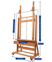MABEF Double Master Studio Easel H-Frame