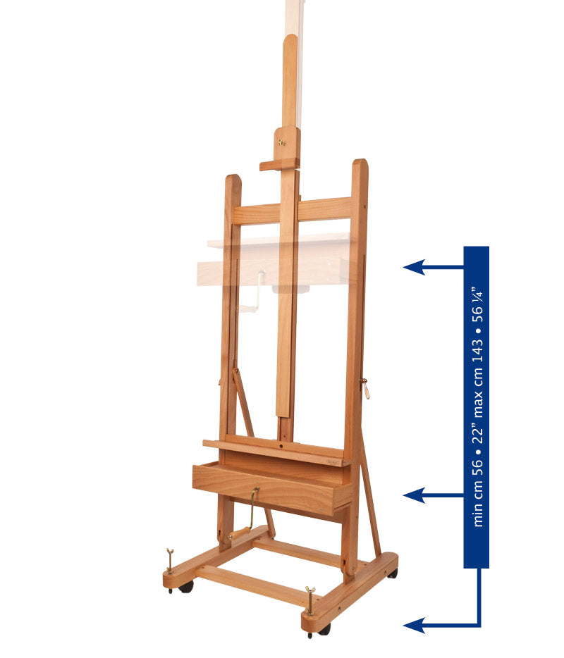 MABEF H-Frame Studio Easel with Crank