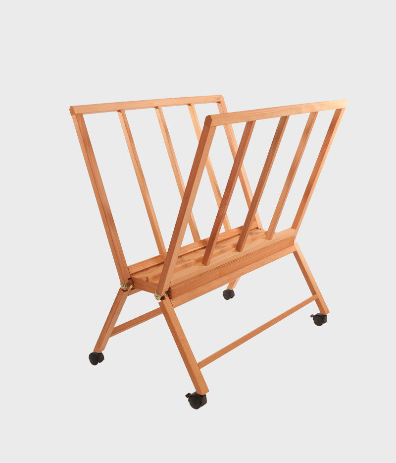 MABEF Large Folding Wheeled Print Rack for Prints and Drawing Paper M/40