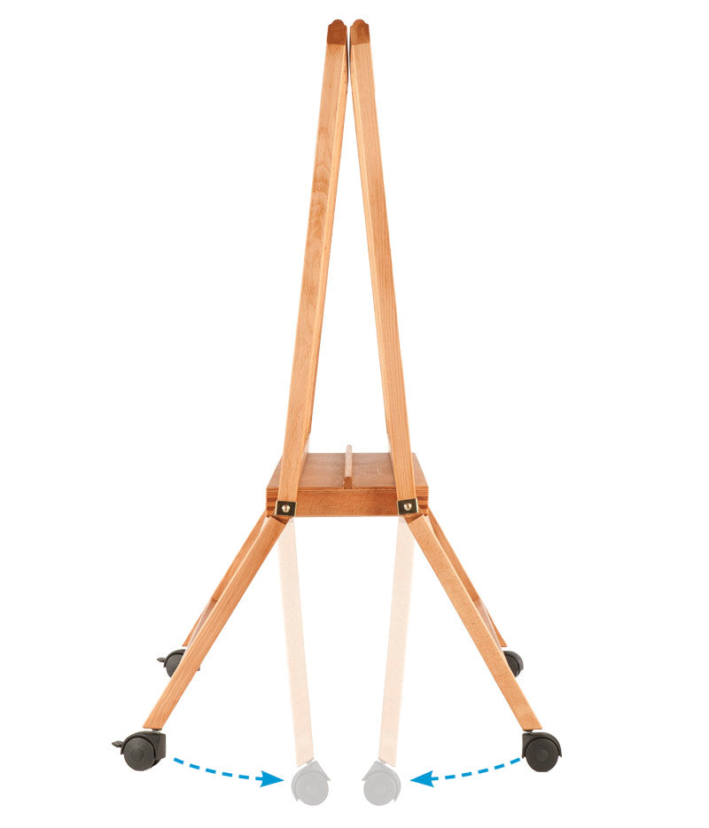 MABEF Large Folding Wheeled Print Rack for Prints and Drawing Paper M/40