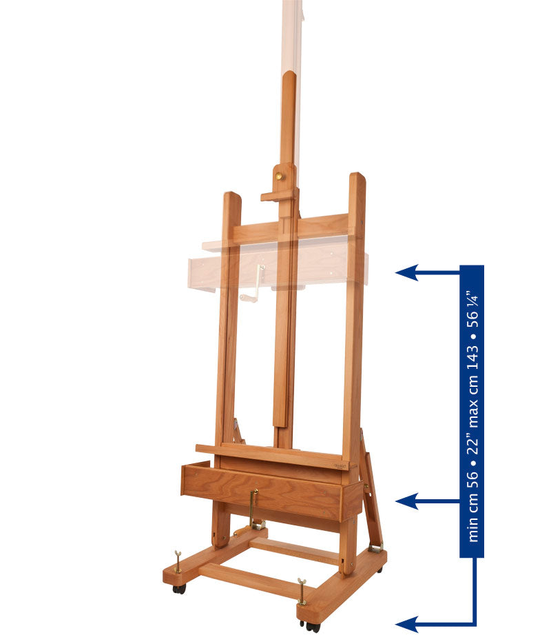 MABEF Large Studio Easel with Crank