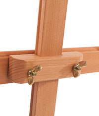 MABEF Lyre Studio Easel in Oiled Beechwood