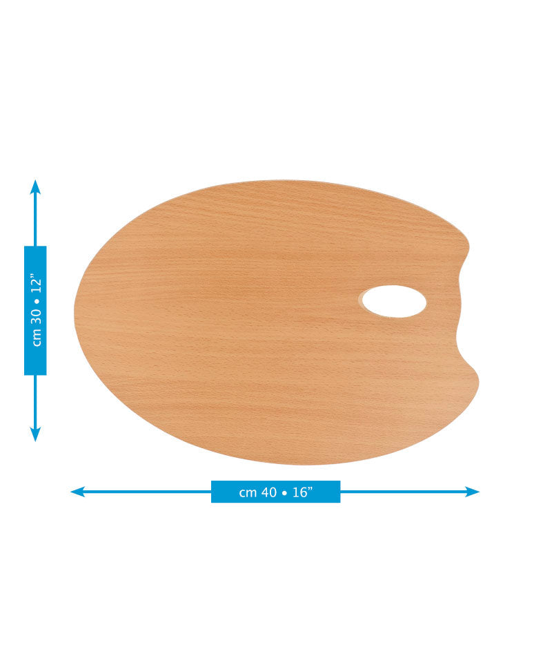 Mabef Oval Wooden Painting Palette 30 x 40 cm