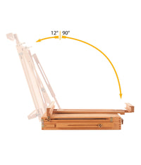 MABEF Painting Case with Tabletop Easel