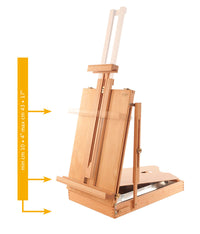 MABEF Painting Case with Tabletop Easel